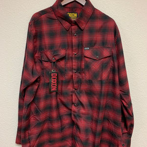 DIXXON Flannel - Pearl Snap - Red/Black